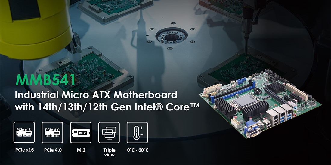 Axiomtek Announces the New Micro ATX Motherboard for High-Performance AI and Industrial Applications – MMB541 Axiomtek Announces the New Micro ATX Motherboard for High-Performance AI and Industrial Applications – MMB541